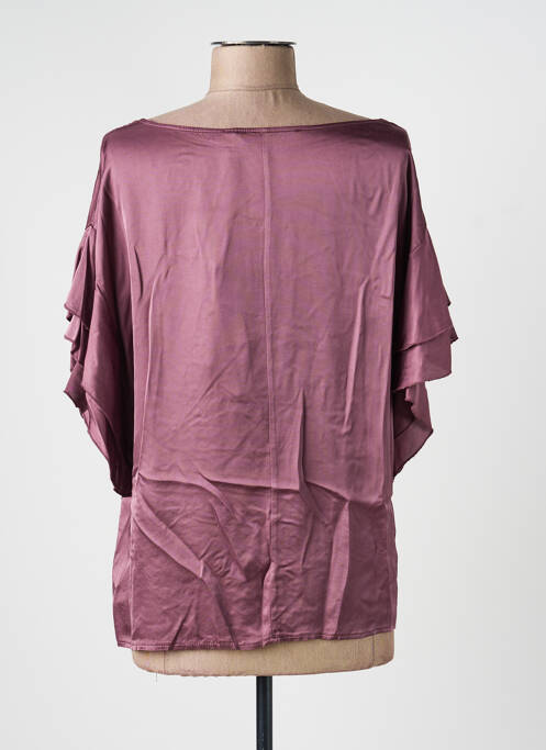 Top croială fluidă mâneci scurte violet ANGELA DAVIS femme