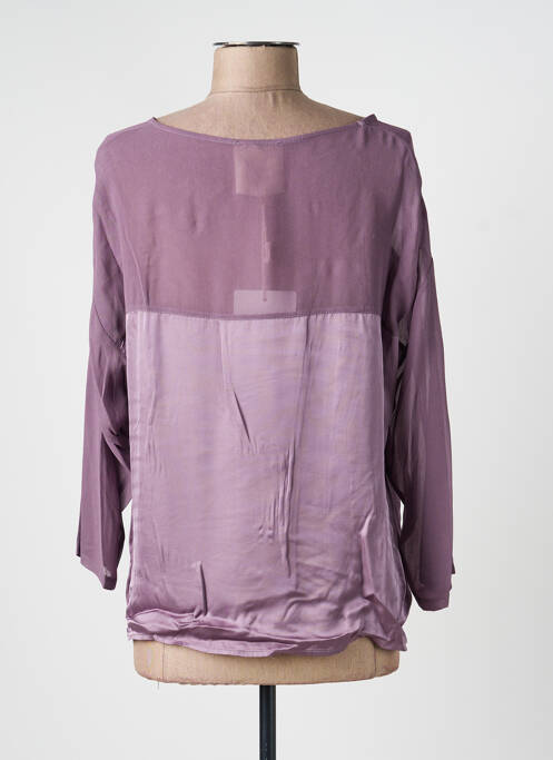 Top croială fluidă mâneci 3/4 violet KING KONG femme