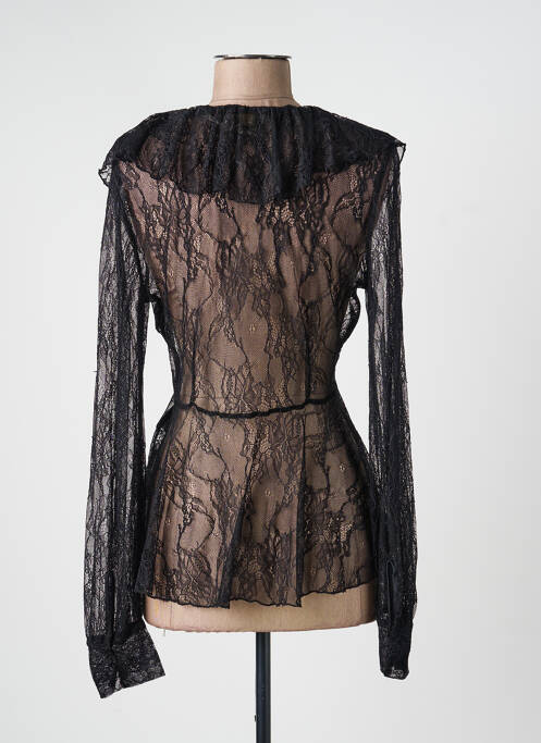 Top elasticitate mâneci lungi negru ANGELA DAVIS femme