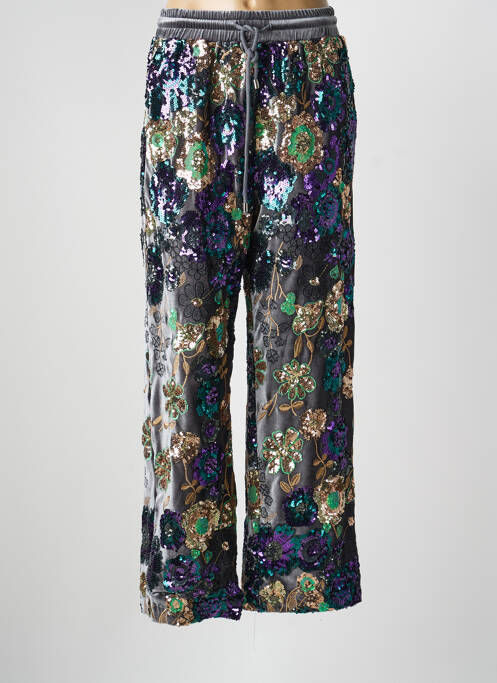 Pantalon drept elasticitate gri DE ROYAL femme