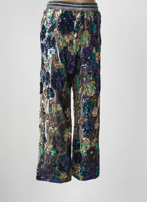 Pantalon drept elasticitate gri DE ROYAL femme