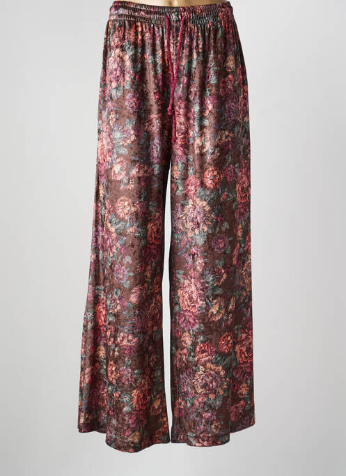 Pantalon larg buzunare mărime normală roșu LUMINA femme
