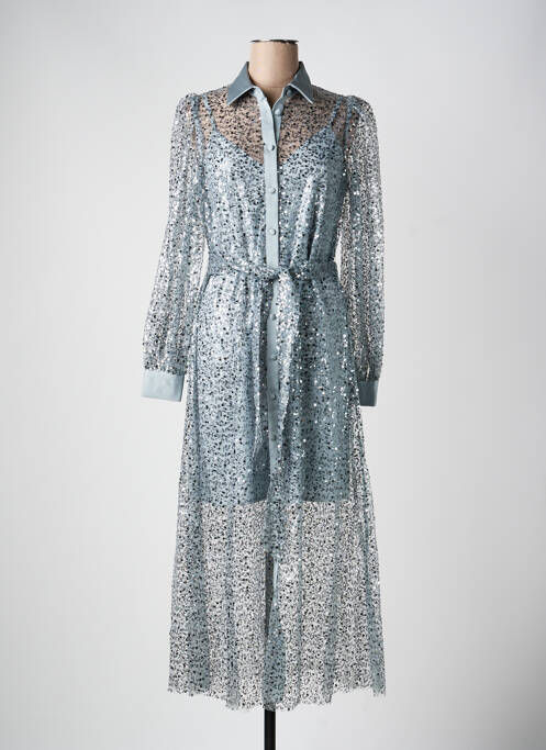 Rochie lungă mâneci lungi mâneci lungi gri DE ROYAL femme