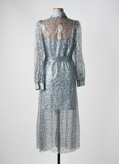 Rochie lungă mâneci lungi mâneci lungi gri DE ROYAL femme