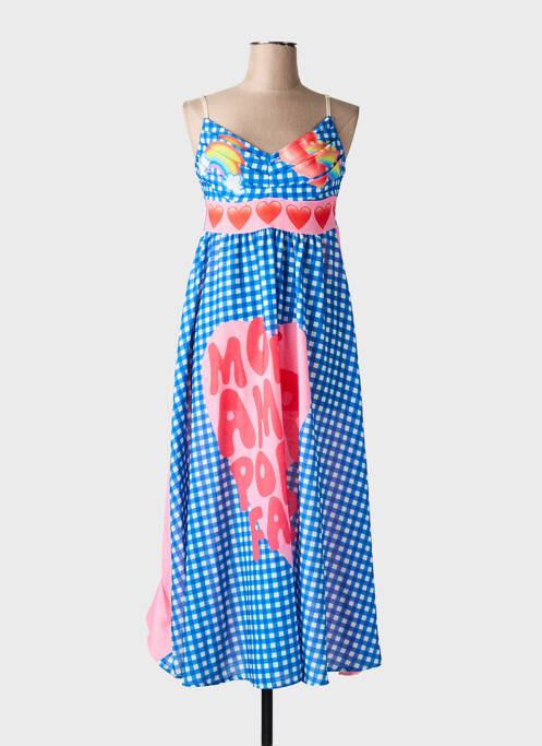 Rochie midi mâneci 3/4 mâneci 3/4 albastru CIVICO 1 femme