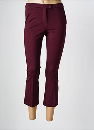 Pantalon 7/8 croială tip țigaretă mărime normală roșu ANGELA DAVIS femme