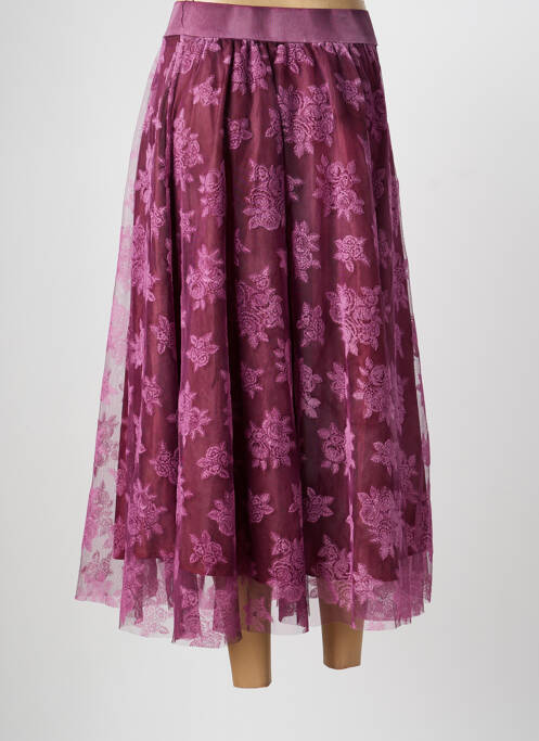 Fustă lungă căptușeală violet ALTAMIRA femme