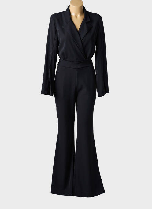 Salopetă-pantalon țesătură crep mâneci lungi negru ANGELA DAVIS femme
