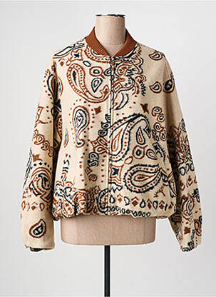 Jachete casual guler rotund bej LUMINA femeie