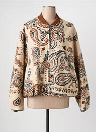 Jachete casual guler rotund bej LUMINA femme