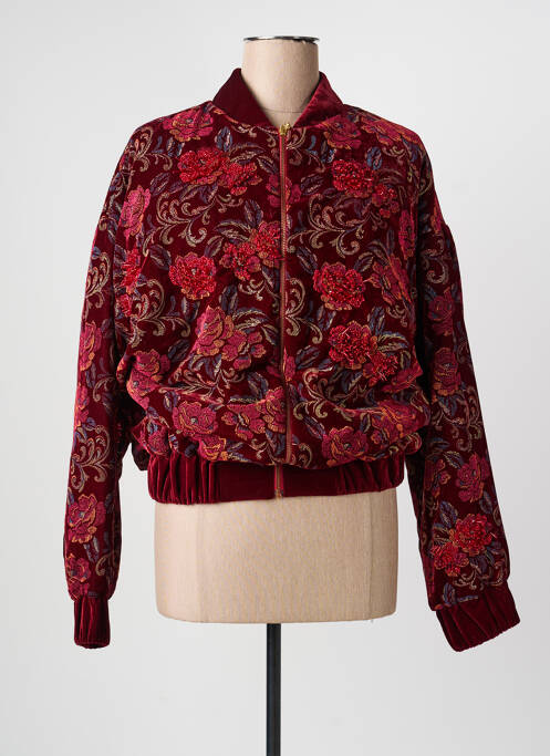Jachete casual guler rotund roșu ANGELA DAVIS femme