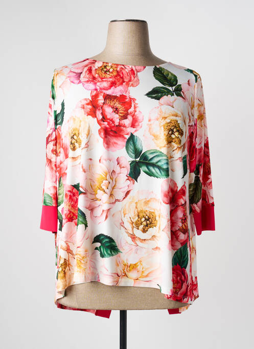 Top țesătură jersey mâneci 3/4 roșu VOLPATO femme