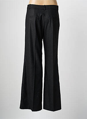 Pantalon larg închidere cu fermoar sub clapetă cu nasturi talie înaltă negru CIVICO 1 femeie