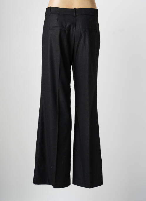 Pantalon larg închidere cu fermoar sub clapetă cu nasturi talie înaltă negru CIVICO 1 femme