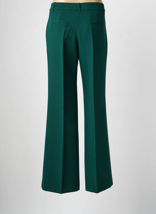 Pantalon evazat talie cu cleme talie înaltă verde ANGELA DAVIS femme