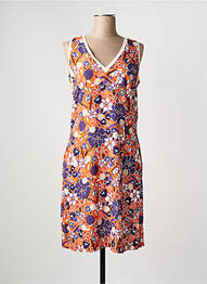 Rochie midi imprimeu floral fără mâneci portocaliu MERI & ESCA femeie