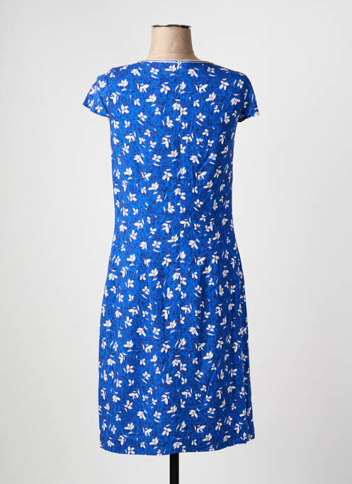 Rochie midi imprimeu floral mâneci scurte albastru GUY DUBOUIS femme