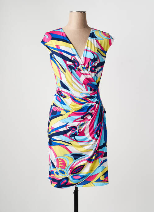 Rochie scurtă fără mâneci fără mâneci albastru LADY LOL femme