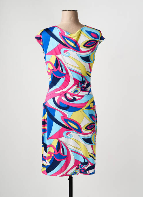 Rochie scurtă fără mâneci fără mâneci albastru LADY LOL femme