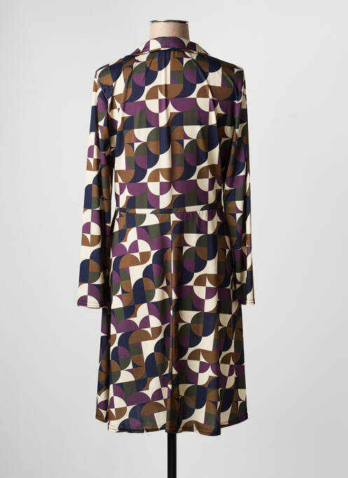 Rochie midi mâneci lungi mâneci lungi violet FILLE A SUIVRE femme