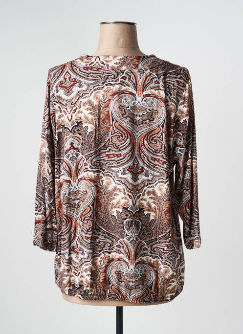 Tricou elasticitate mâneci 3/4 maro SIGNATURE femme