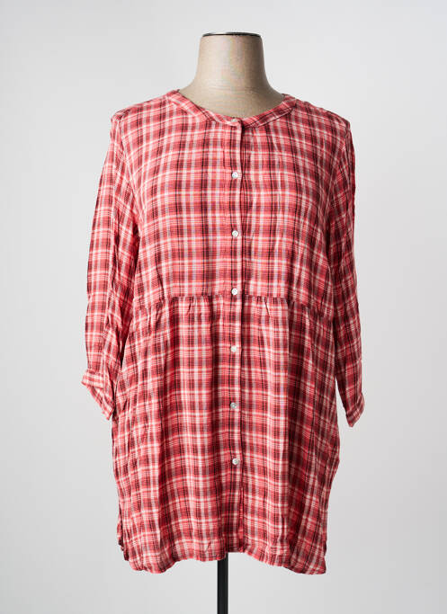 Tunică mâneci lungi țesătură crep roz CISO femme