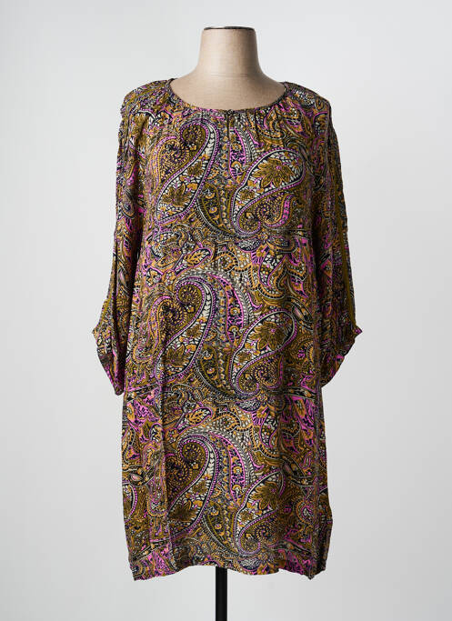 Rochie midi mâneci lungi mâneci lungi verde CISO femme