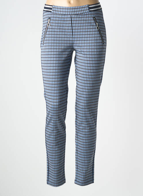 Pantalon slim talie elastică mărime normală albastru BRANDTEX femme