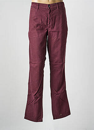 Pantalon chino țesătură poplin mărime normală violet EDEN PARK bărbat