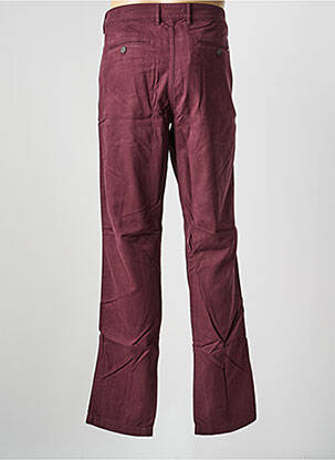 Pantalon chino țesătură poplin mărime normală violet EDEN PARK bărbat