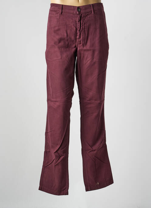 Pantalon chino țesătură poplin mărime normală violet EDEN PARK homme