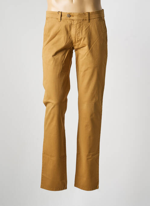 Pantalon chino țesătură poplin mărime normală maro FYNCH-HATTON homme