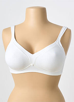 Sutien fără armatură sutien cupe întregi cu decolteu înalt alb TRIUMPH femme