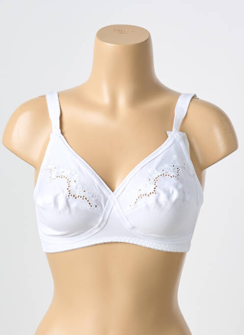 Sutien fără armatură sutien cupe întregi cu decolteu înalt alb TRIUMPH femme