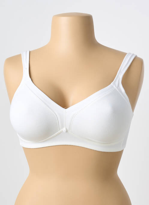 Sutien fără armatură sutien cupe întregi cu decolteu înalt alb TRIUMPH femme