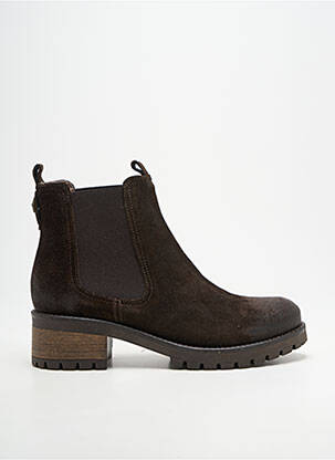 Botine/ghete toc mic toc de 4 la 6 cm maro MINKA DESIGN femeie