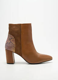 Botine/ghete vârf ascuțit toc de 7 la 9 cm maro L'ATELIER TROPÉZIEN femme