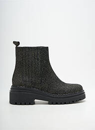 Botine/ghete țesătură satinată toc de 4 la 6 cm auriu FAIRE femme