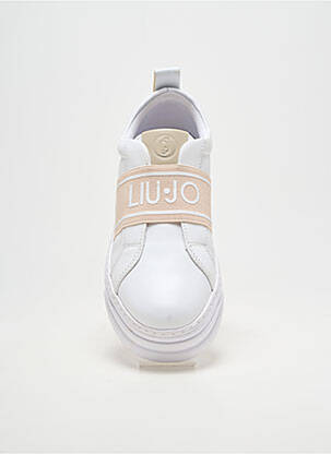 Adidași închidere elastică toc de 4 la 6 cm alb LIU JO femeie