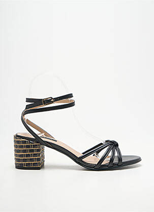 Sandale/pantofi decupați toc pătrat toc de 4 la 6 cm negru PATRIZIA PEPE femme