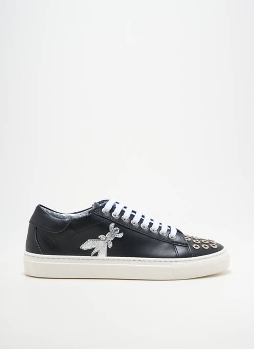 Adidași vârf rotund toc plat până la 3 cm negru PATRIZIA PEPE femme