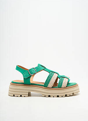 Sandale/pantofi decupați tip de talpă amortizantă toc de 4 la 6 cm verde MINKA DESIGN femeie