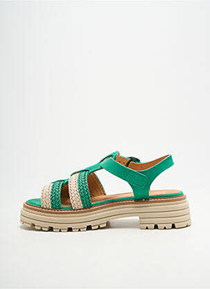 Sandale/pantofi decupați tip de talpă amortizantă toc de 4 la 6 cm verde MINKA DESIGN femeie