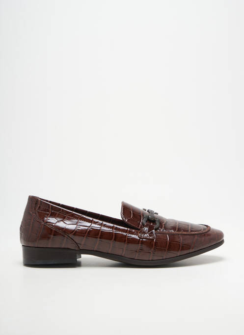 Mocasini vârf rotund toc plat până la 3 cm maro REQINS femme