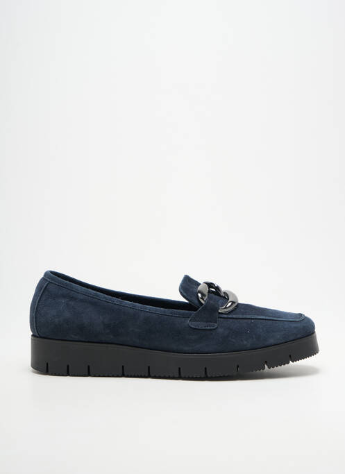 Mocasini vârf rotund toc plat până la 3 cm albastru REQINS femme