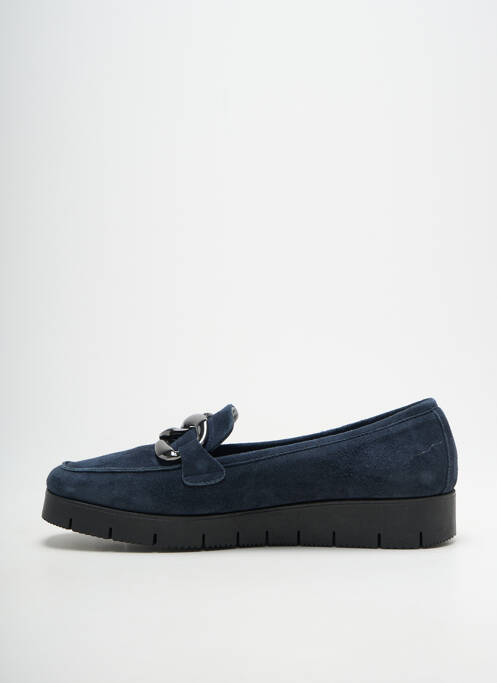 Mocasini vârf rotund toc plat până la 3 cm albastru REQINS femme