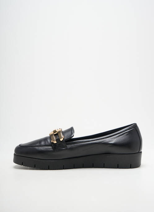 Mocasini vârf pătrat toc plat până la 3 cm negru REQINS femme