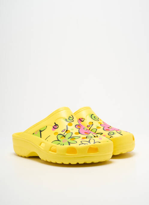 Mulete/saboți arcadă plantară toc de 4 la 6 cm galben SNOGS femme
