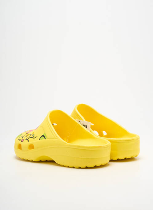 Mulete/saboți arcadă plantară toc de 4 la 6 cm galben SNOGS femme