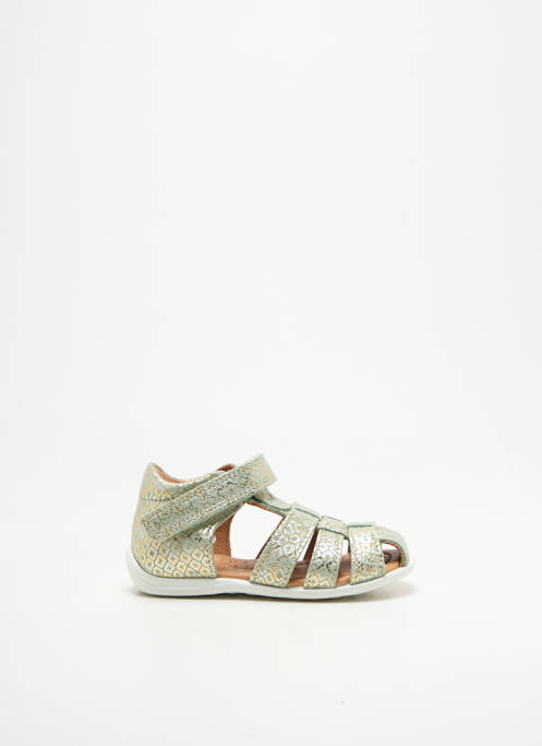 Sandale/pantofi decupați vârf rotund vârf rotund verde BISGAARD fille